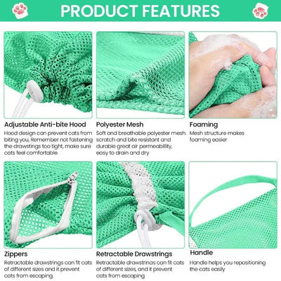 Cat Grooming Shower Bag